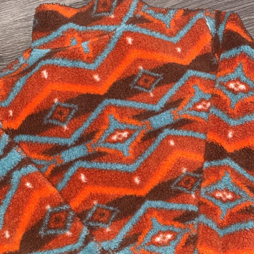 Rock & Roll Denim Burnt Orange Aztec Pullover